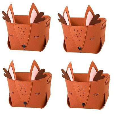 Monzzi Fabric Toy Organizer for Kids - Foldable with Handles