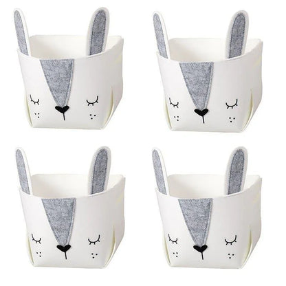 Monzzi Fabric Toy Organizer for Kids - Foldable with Handles