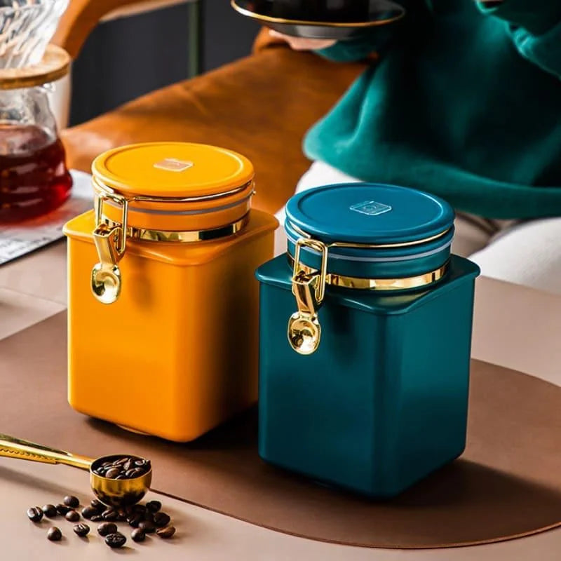 Airtight Food Storage Container with Sealed Lid by Monzzi - Kitchen Organizer