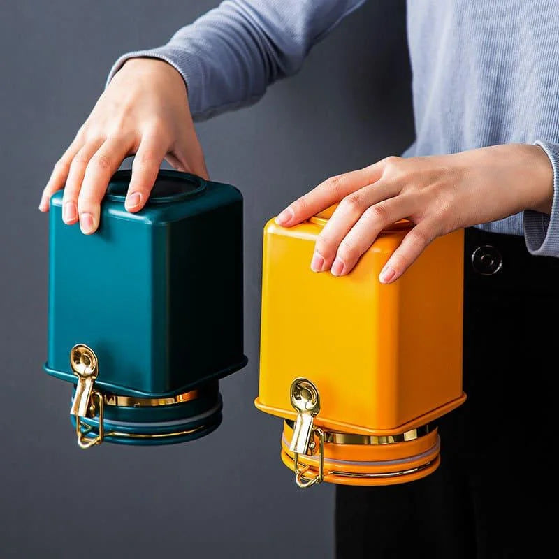 Airtight Food Storage Container with Sealed Lid by Monzzi - Kitchen Organizer