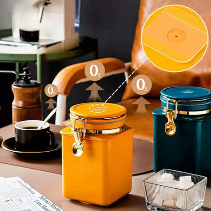 Airtight Food Storage Container with Sealed Lid by Monzzi - Kitchen Organizer