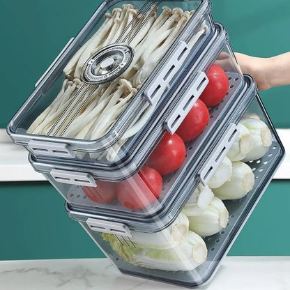 Clear Refrigerator Organizer with Date Marker for Monzzi Foods