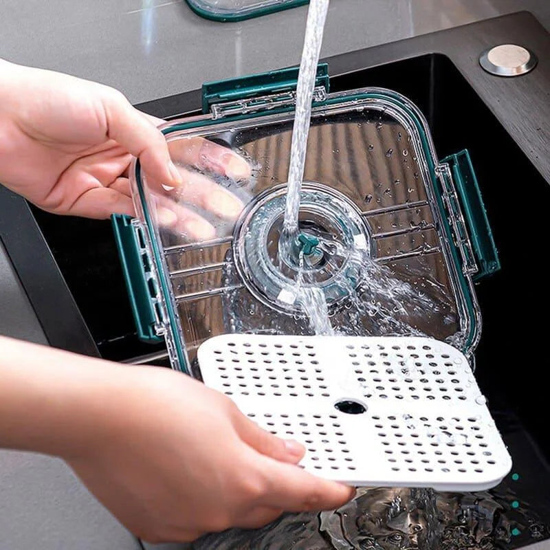 Clear Refrigerator Organizer with Date Marker for Monzzi Foods