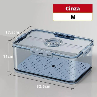 Clear Refrigerator Organizer with Date Marker for Monzzi Foods