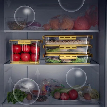 Clear Refrigerator Organizer with Date Marker for Monzzi Foods