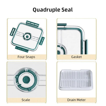 Clear Refrigerator Organizer with Date Marker for Monzzi Foods