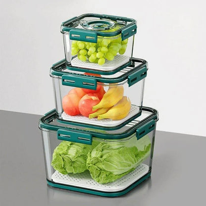Clear Refrigerator Organizer with Date Marker for Monzzi Foods