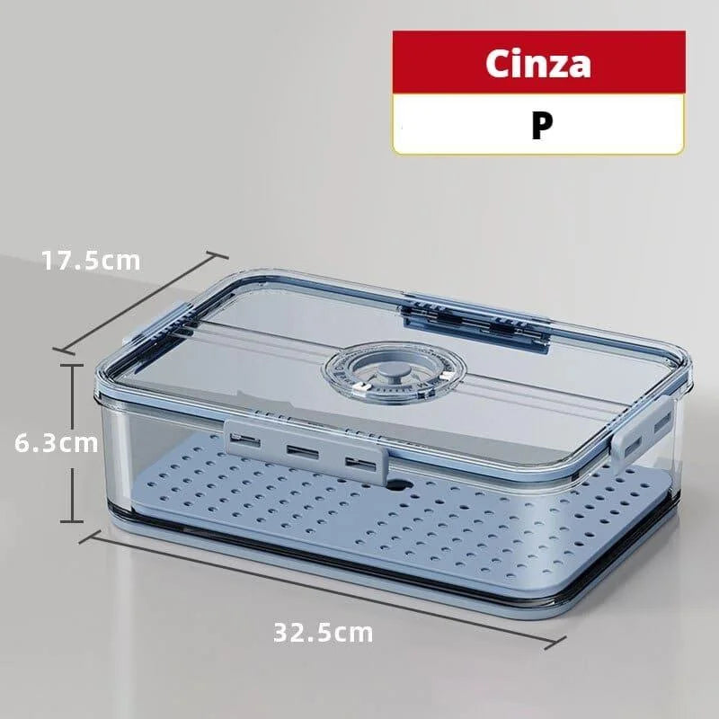 Clear Refrigerator Organizer with Date Marker for Monzzi Foods