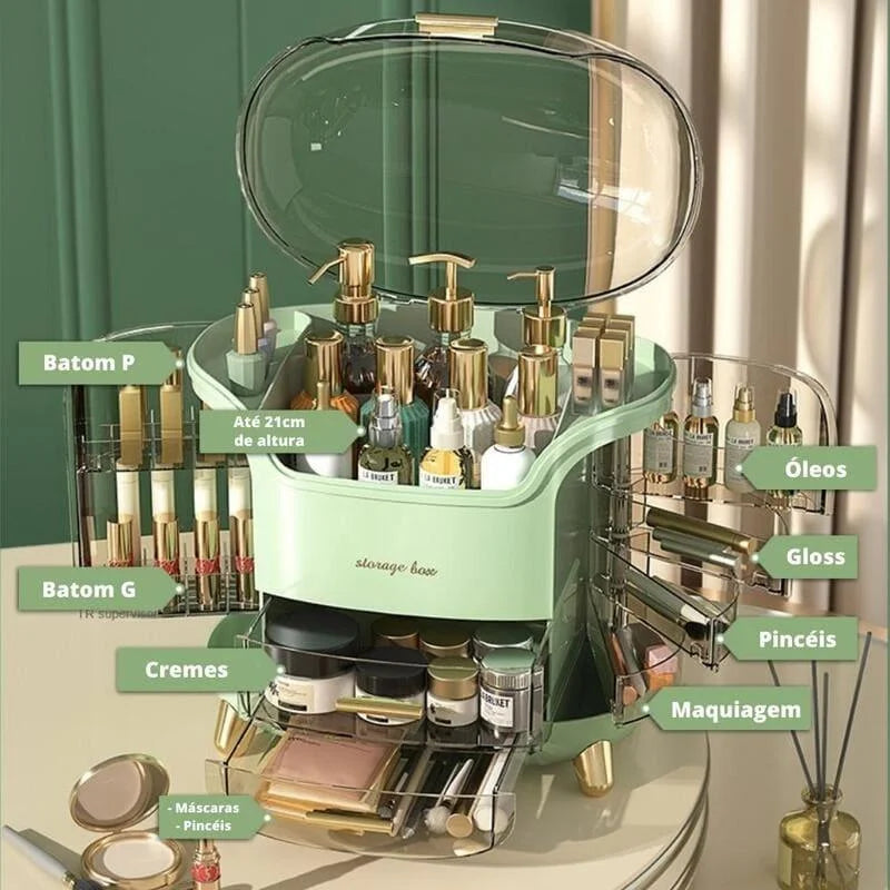 Clear Acrylic Makeup Organizer for Monzzi Beauty Station