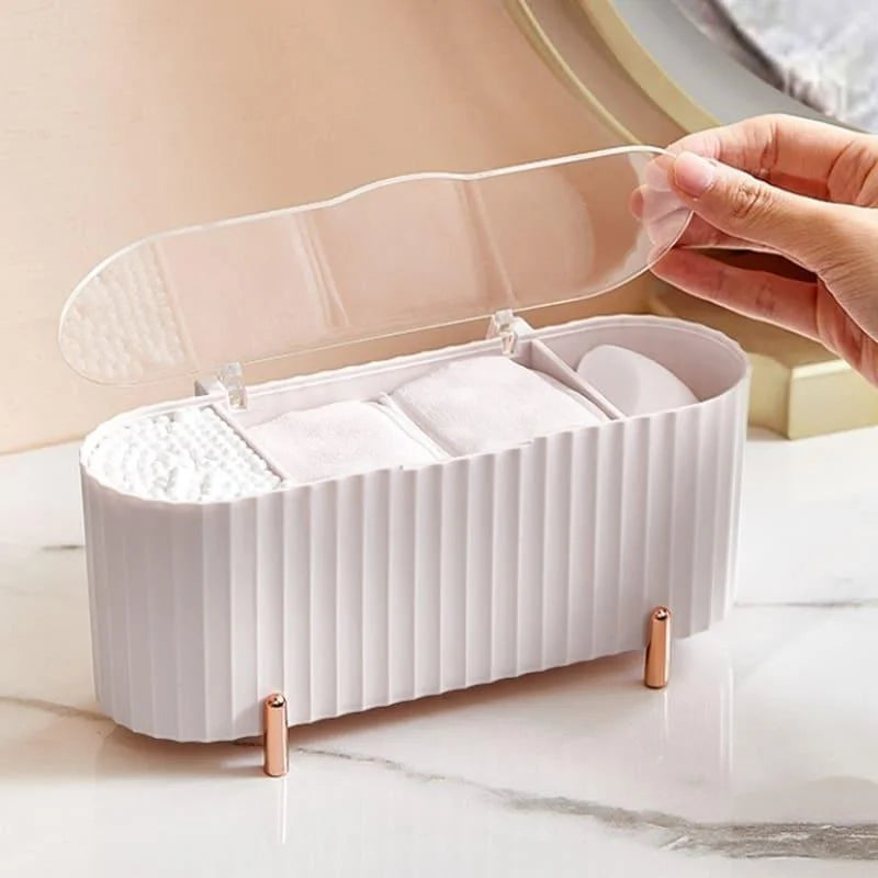 Luxurious Monzzi Design Makeup Organizer with Sponge and Cotton Holder