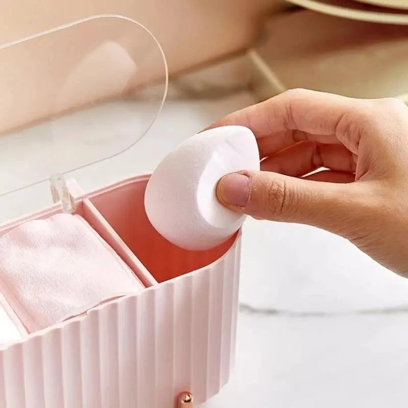 Luxurious Monzzi Design Makeup Organizer for Sponges and Cotton Pads