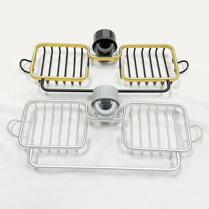 Monzzi Aluminum Kitchen Sink Sponge Holder and Organizer