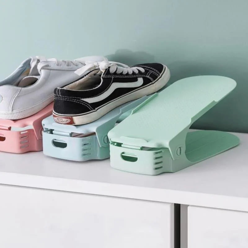 Monzzi Adjustable Closet and Wardrobe Shoe Organizer