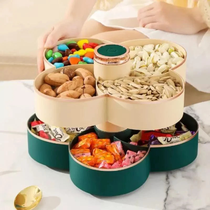 Monzzi Rotating Food and Sweet Organizer with Airtight Lid