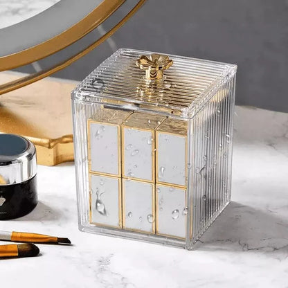 Cotton Swab and Organizer Acrylic Holder for Bathroom and Bedroom by Monzzi