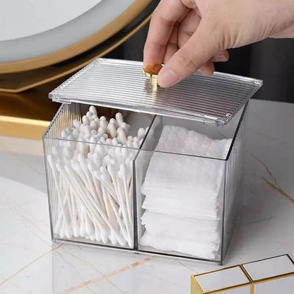 Cotton Swab and Organizer Acrylic Holder for Bathroom and Bedroom by Monzzi