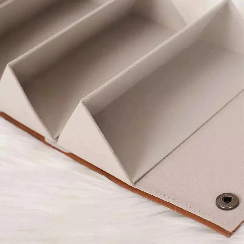 Monzzi Eyewear Organizer with 6 Compartments and Soft Padded Interior