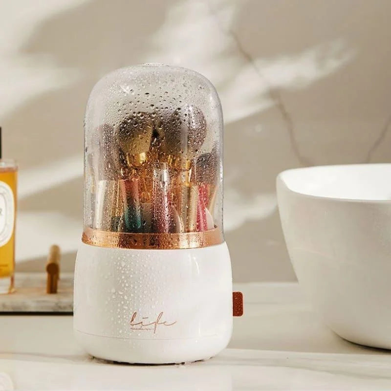 Monzzi Modern Rotating Makeup Brush Holder Organizer