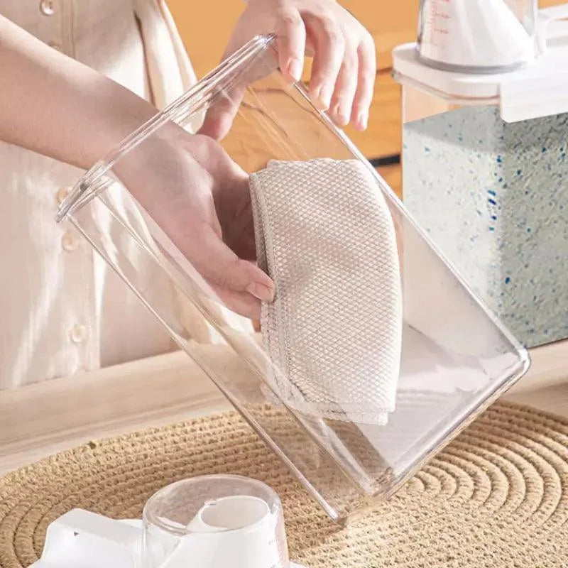 Hermetic Soap and Cereal Storage Container with Monzzi Dispenser