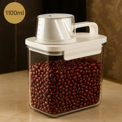 Hermetic Soap and Cereal Storage Container with Monzzi Dispenser