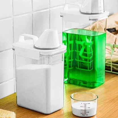 Hermetic Soap and Cereal Storage Container with Monzzi Dispenser
