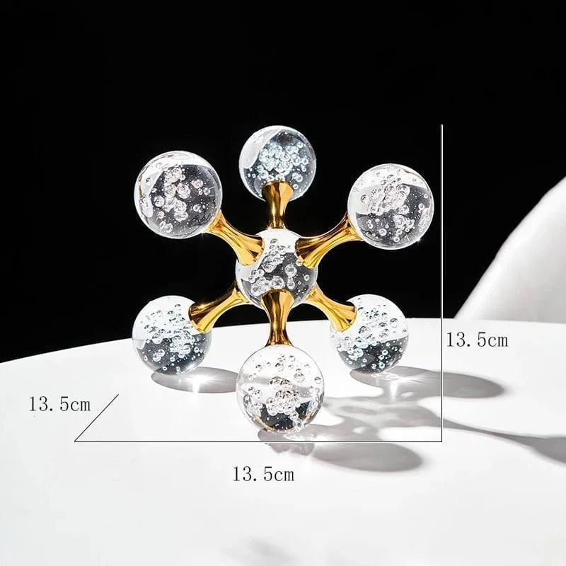 Molecular Crystal Decorative Ornament for Monzzi Table Centerpiece