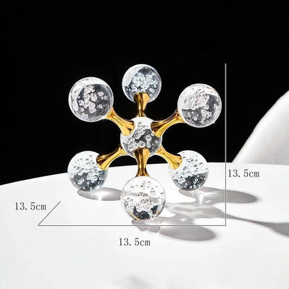 Molecular Crystal Decorative Ornament for Monzzi Table Centerpiece