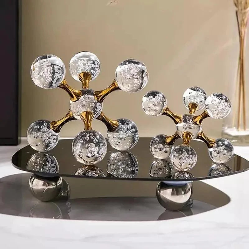 Molecular Crystal Decorative Ornament for Monzzi Table Centerpiece