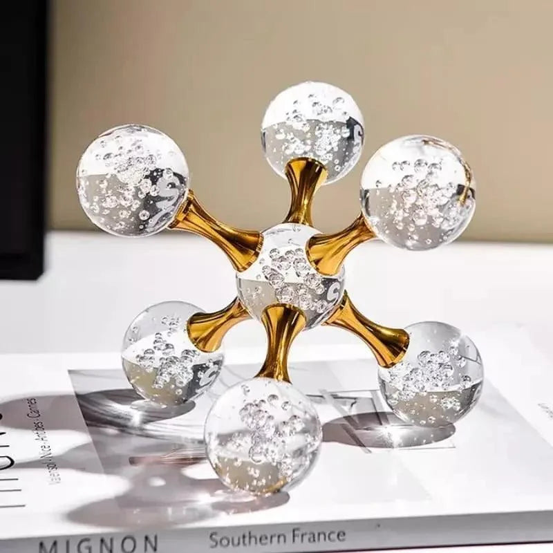 Molecular Crystal Decorative Ornament for Monzzi Table Centerpiece