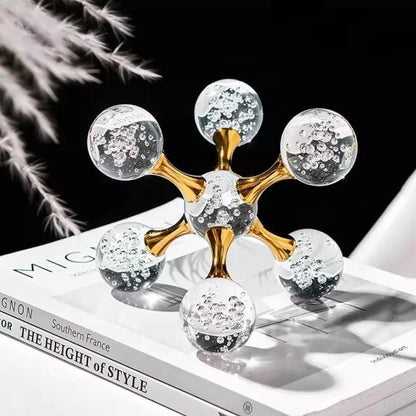 Molecular Crystal Decorative Ornament for Monzzi Table Centerpiece