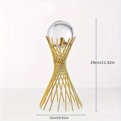 Abstract Art Monzzi : Decorative Ornament in Metal and Glass