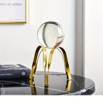 Abstract Art Monzzi: Decorative Metal and Glass Ornament