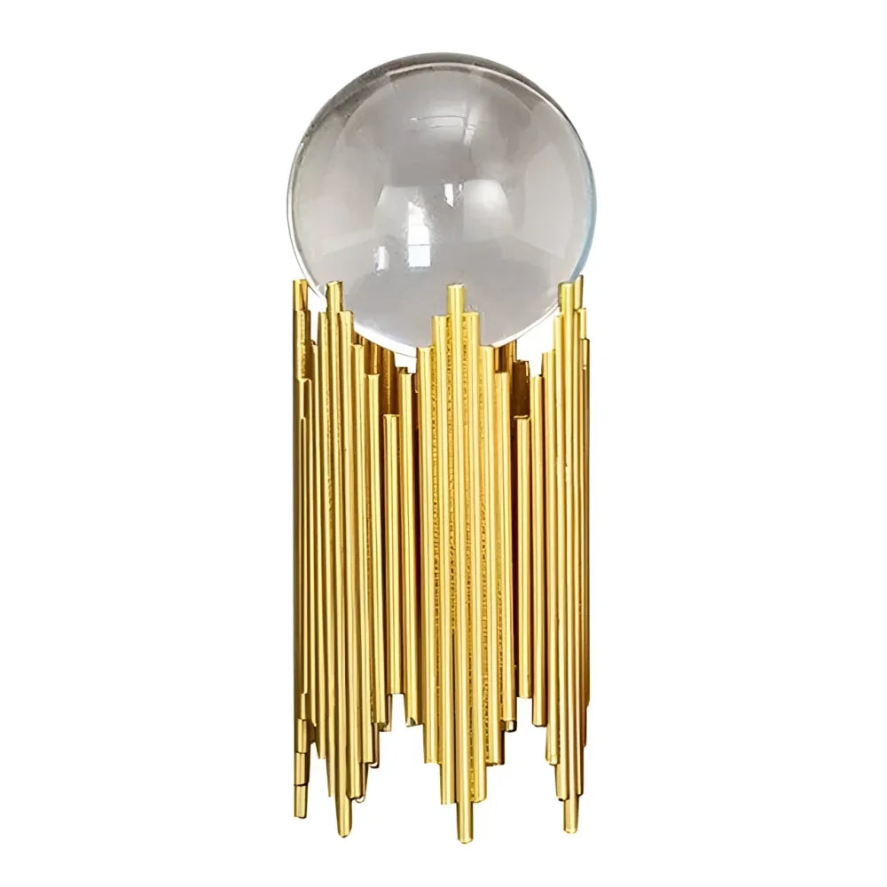 Abstract Art Monzzi: Decorative Metal and Glass Ornament