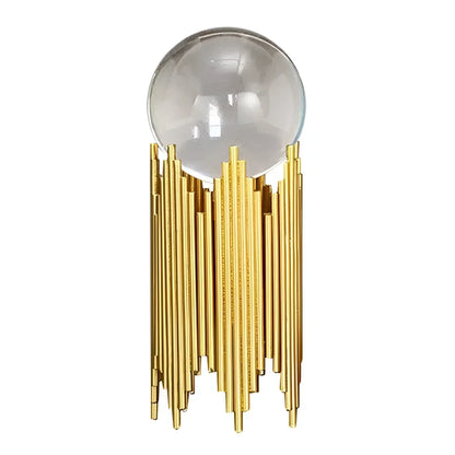 Abstract Art Monzzi: Decorative Metal and Glass Ornament