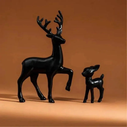 Set of Resin Reindeer Statues for Monzzi Holiday Decor