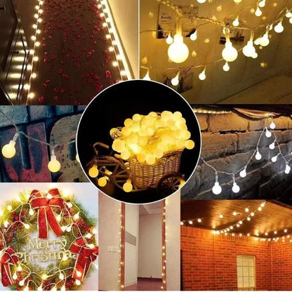 Monzzi Rechargeable LED Star String Lights for Holiday Decor
