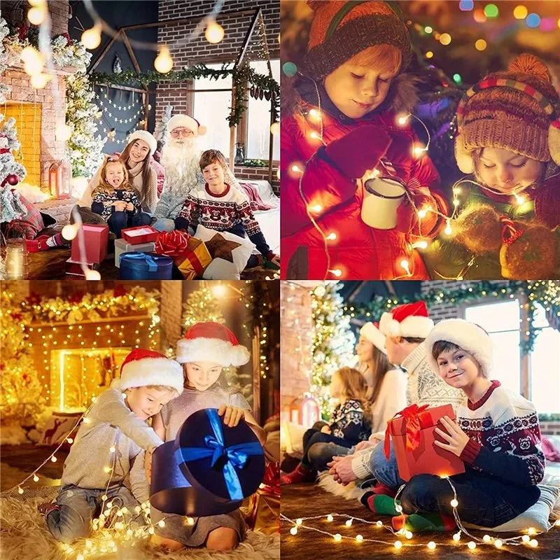 Monzzi Rechargeable LED Star String Lights for Holiday Decor