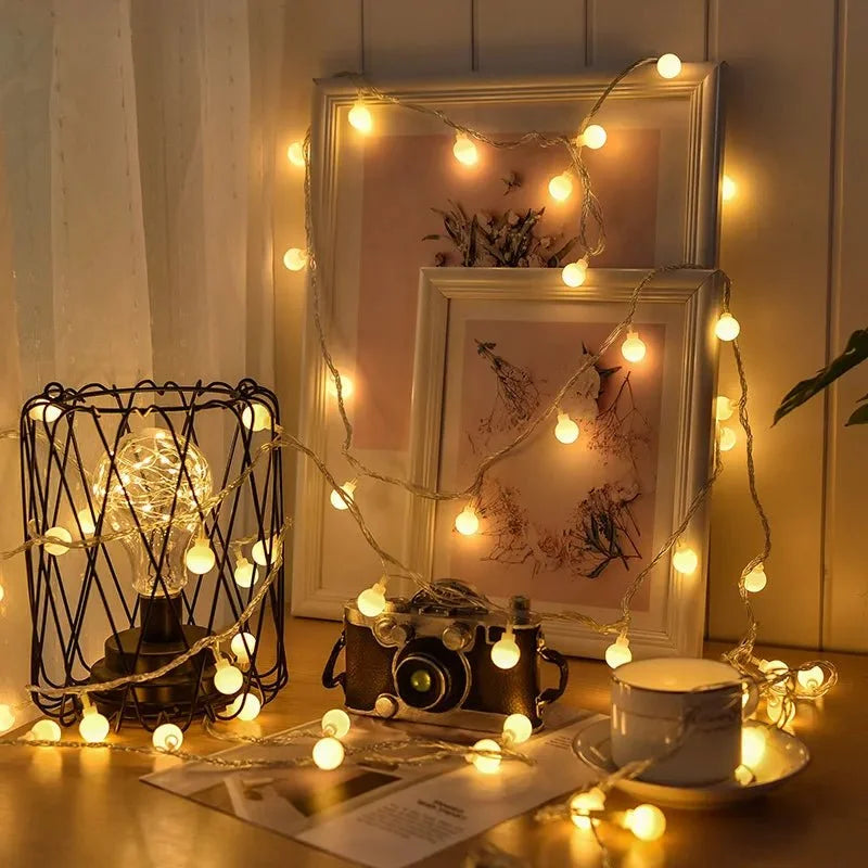 Monzzi Rechargeable LED Star String Lights for Holiday Decor