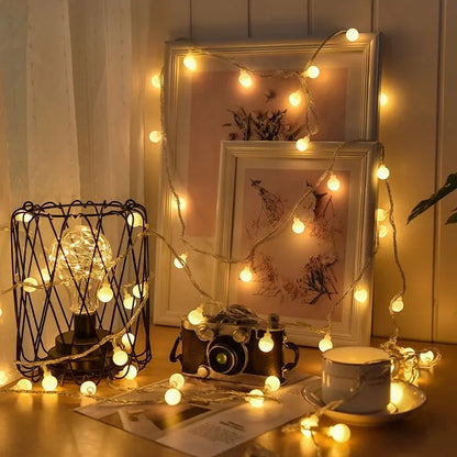 Monzzi Rechargeable LED Star String Lights for Holiday Decor