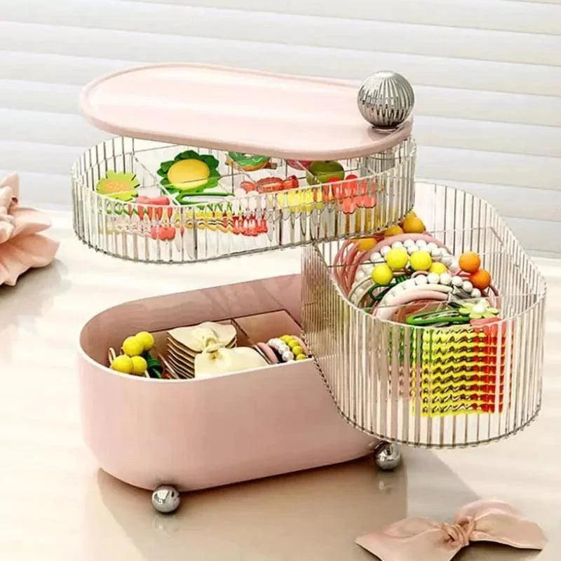 Modern Transparent Jewelry Organizer with Dividers by Monzzi