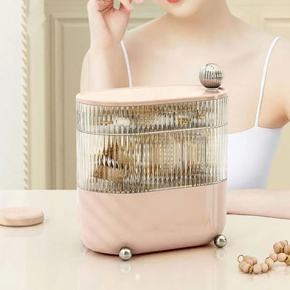 Modern Transparent Jewelry Organizer with Dividers by Monzzi