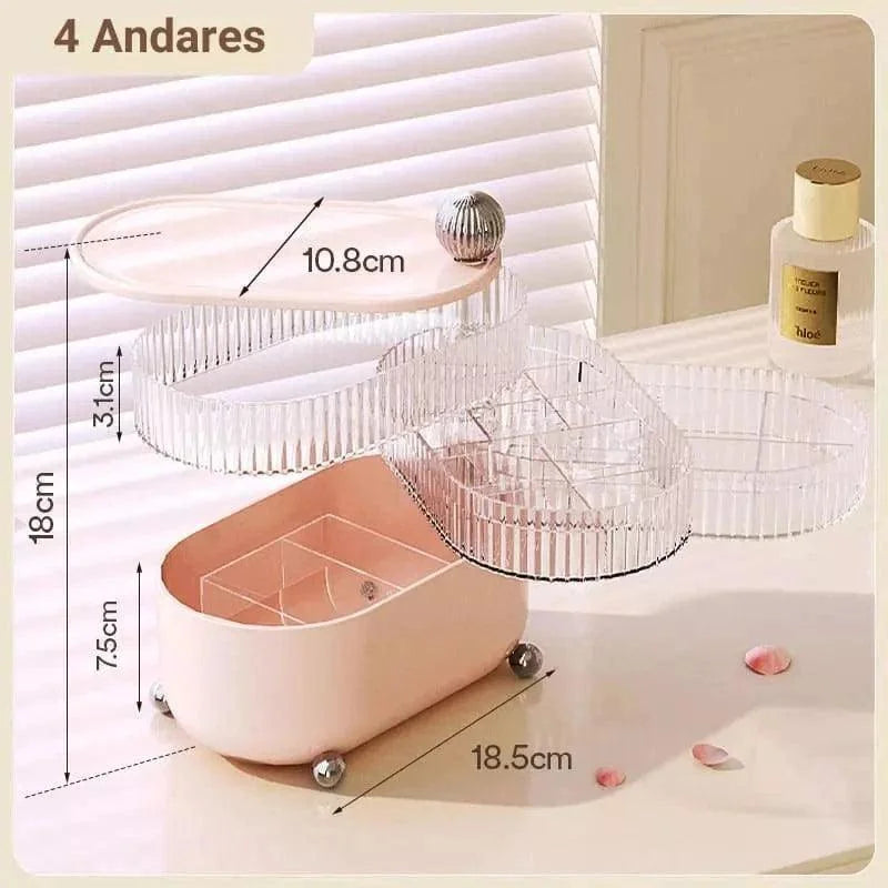 Modern Transparent Jewelry Organizer with Dividers by Monzzi