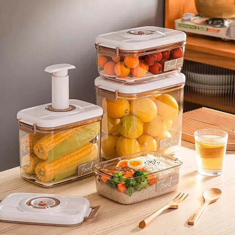 Vacuum-Sealed Airtight Food Storage Container with Lid
