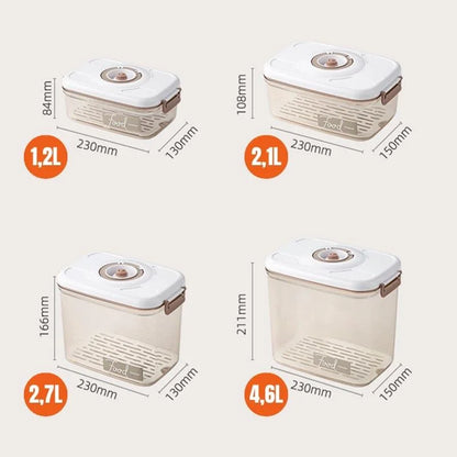 Vacuum-Sealed Airtight Food Storage Container with Lid