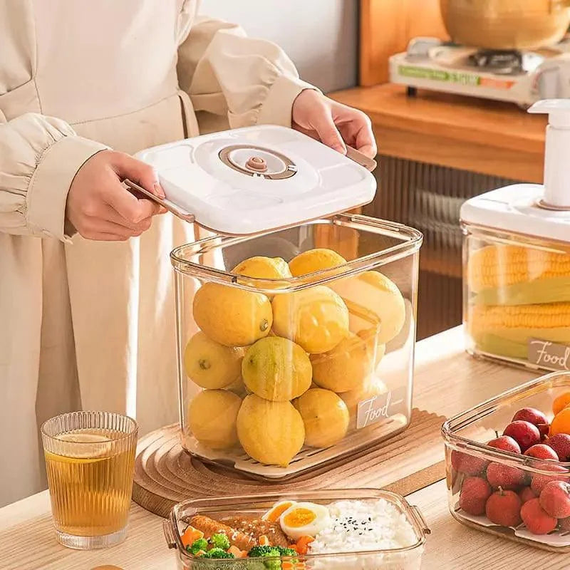 Vacuum-Sealed Airtight Food Storage Container with Lid