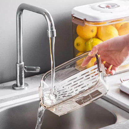 Vacuum-Sealed Airtight Food Storage Container with Lid