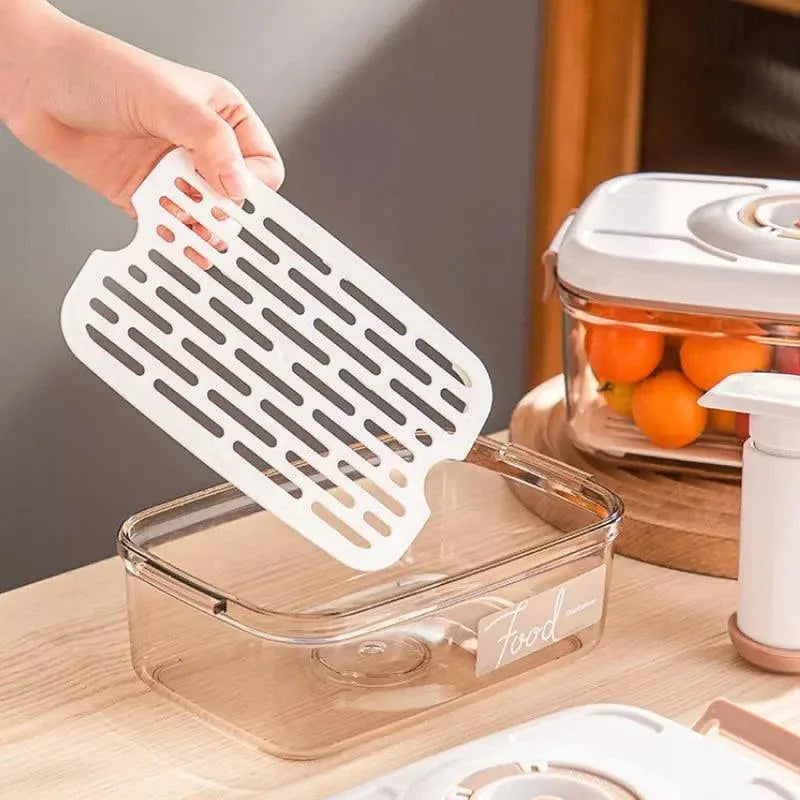 Vacuum-Sealed Airtight Food Storage Container with Lid