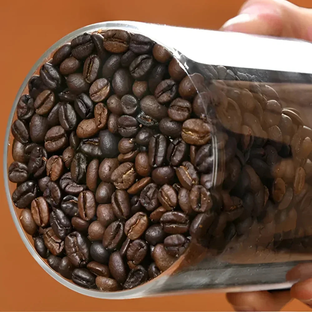 Vacuum-Sealed Airtight Glass Jar for Grains and Coffee Storage