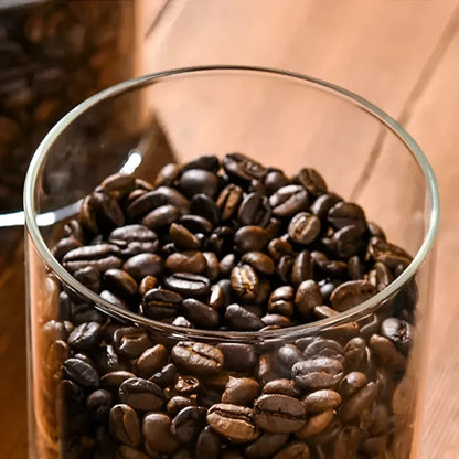 Vacuum-Sealed Airtight Glass Jar for Grains and Coffee Storage