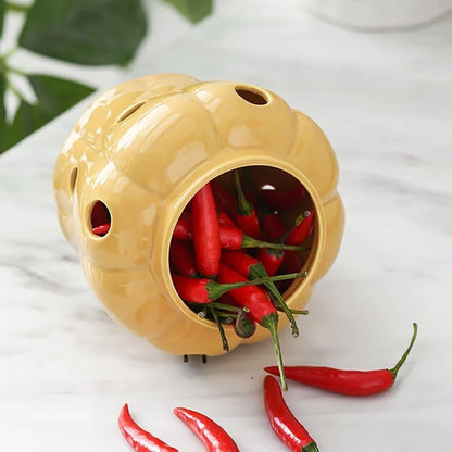Monzzi Ceramic Storage Pot with Wooden Lid